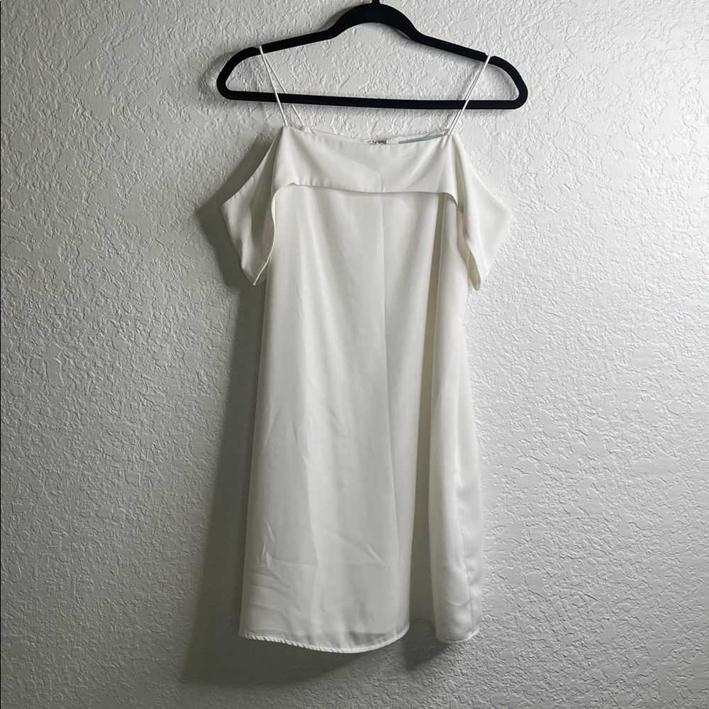 Lily Rain Spaghetti Double Strap Off Shoulder Mini Dress Sz M